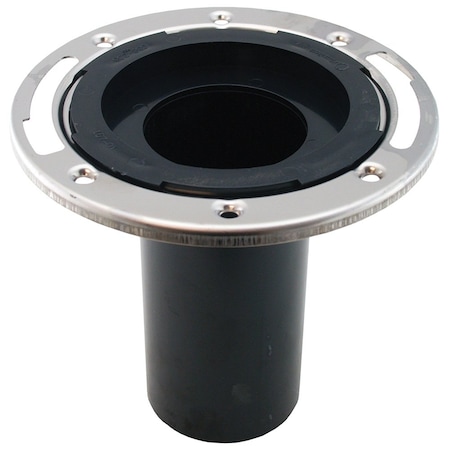 Jones Stephens 3in. ABS Closet Flange with Stainless Steel Ring less Knockout C58236